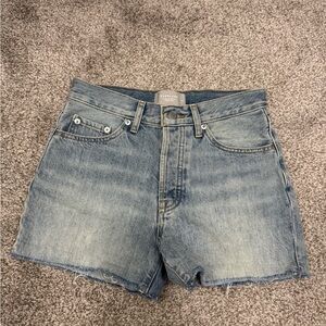 Everlane Light Blue relaxed 90s denim Jean Shorts orangic cotton